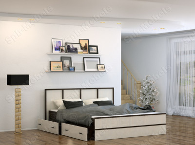 Кровать с ящиками Сакура 1.4 м