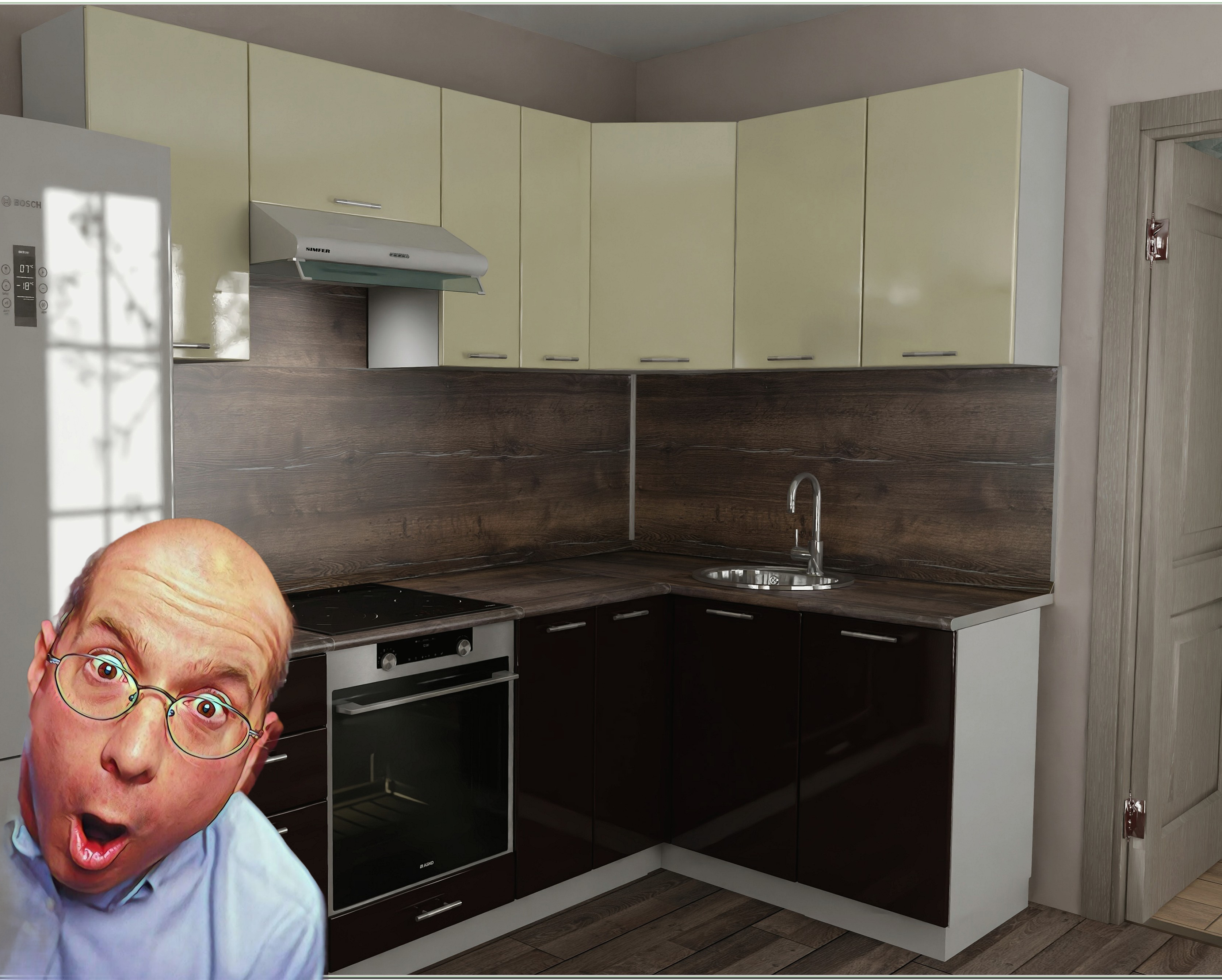 Готовая кухня в интерьере