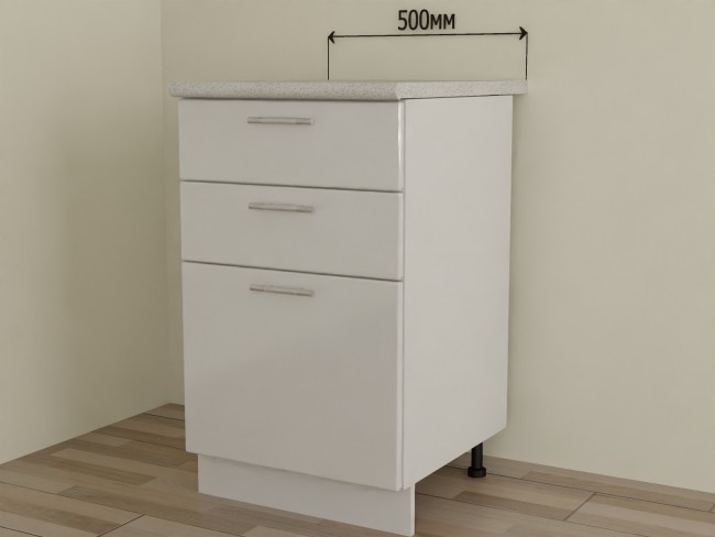 Кухонный шкаф три ящика ШН3Я50  50см