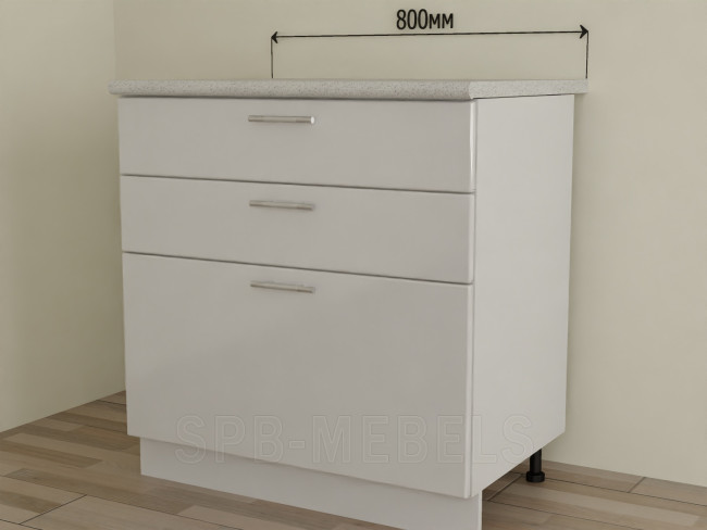 Кухонный шкаф три ящика ШН3Я80 80см