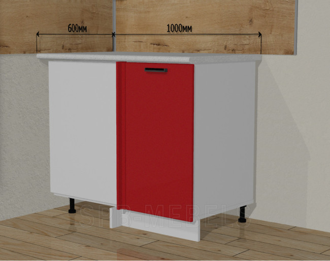 Шкаф угловой ШНУ100 (100х60см) кухня Техно Красный глянец Шкаф угловой ШНУ100 (100х60см) кухня Техно Красный глянец