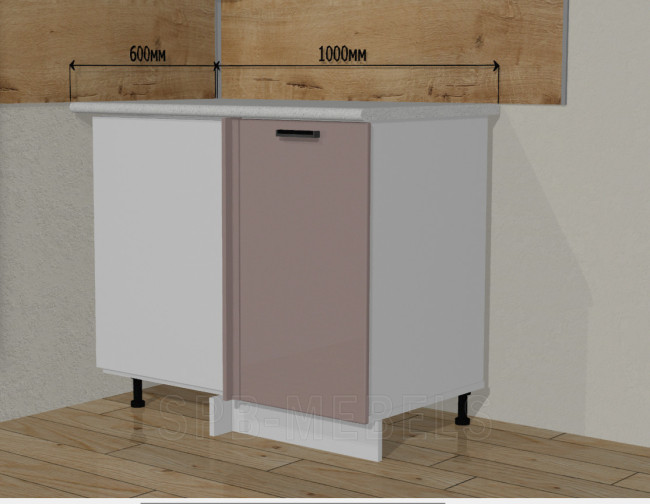 Шкаф угловой ШНУ100 (100х60см) кухня Техно Капучино глянец Шкаф угловой ШНУ100 (100х60см) кухня Техно Капучино глянец