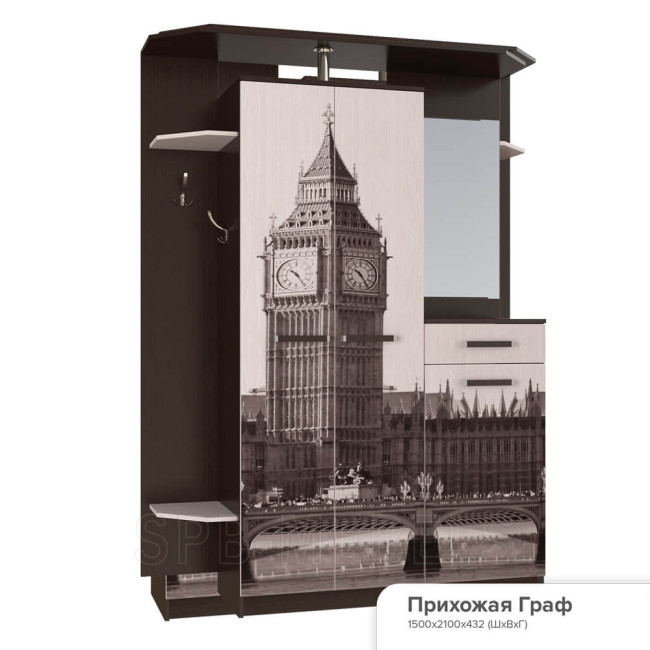 Прихожая граф сборка на левую сторону Прихожая граф сборка на левую сторону