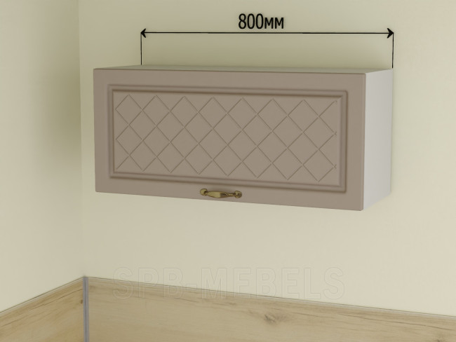 ШВГ80 Дуб кофе — модуль навесной 80 см горизонтального типа для современной кухни ШВГ80 Дуб кофе — модуль навесной 80 см горизонтального типа для современной кухни