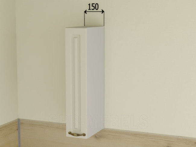 ШВ15 Дуб ваниль — мини-шкаф 15 см для кухни Айвори