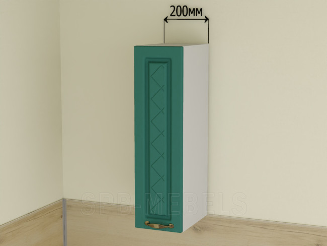 ШВ20 Дуб бирюза — верхний шкаф 20 см в современном гарнитуре ШВ20 Дуб бирюза — верхний шкаф 20 см в современном гарнитуре