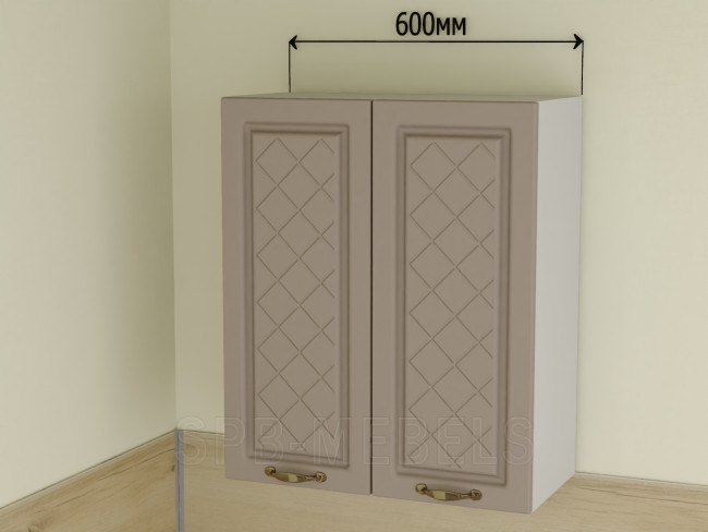 ШВ60 Дуб кофе — двустворчатый подвесной шкаф 60 см для кухни ШВ60 Дуб кофе — двустворчатый подвесной шкаф 60 см для кухни