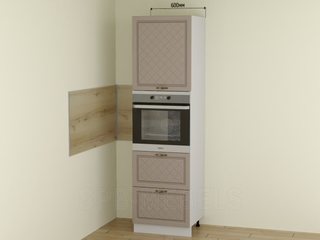 ШП2Я60 Дуб кофе — пенал вертикальный 60 см с нишей под встраиваемую духовку ШП2Я60 Дуб кофе — пенал вертикальный 60 см с нишей под встраиваемую духовку