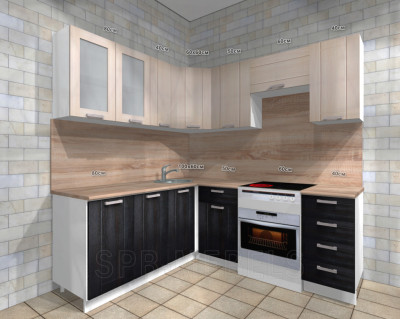 Кухня Эдель угловая 1.8х2.1м проект 275