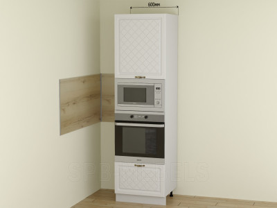 Пенал вертикальный ШП60ДМ | Кухня Айвори