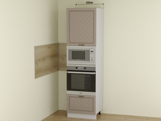 ШП60ДМ Дуб кофе — пенал вертикальный с местом под духовку и микроволновую печь ШП60ДМ Дуб кофе — пенал вертикальный с местом под духовку и микроволновую печь