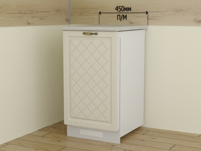 ПМ45 Дуб ваниль, фасад 45 см для техники под столешницей ПМ45 Дуб ваниль, фасад 45 см для техники под столешницей