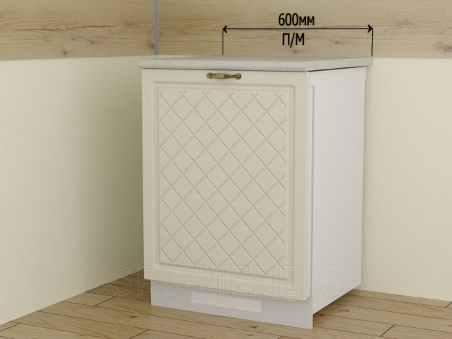 ПМ60 Дуб ваниль, фасад 60 см для техники под столешницей ПМ60 Дуб ваниль, фасад 60 см для техники под столешницей