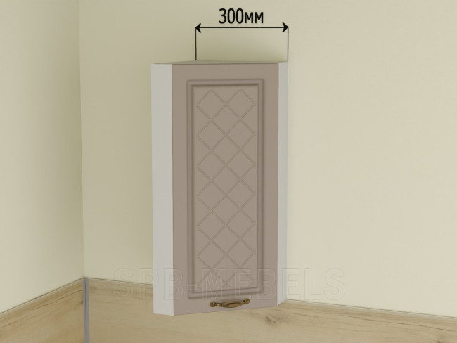 ШВТ30 Дуб ваниль — подвесной шкаф 30 см со скосом из коллекции Айвори