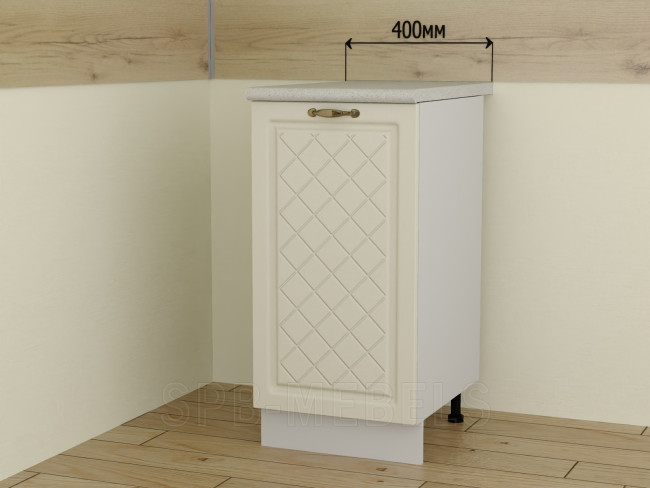 Шкаф нижний ШН40 Дуб ваниль — нежный и универсальный вариант для современной кухни. Мягкий светлый оттенок добавляет пространству легкости и света.