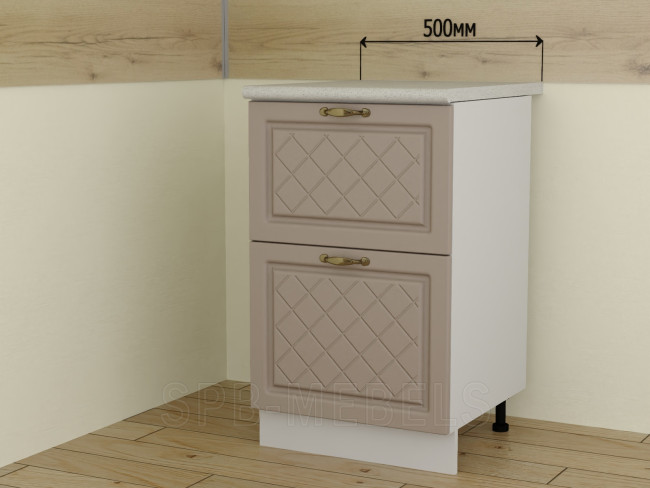 ШН2Я50 50 см Дуб кофе, шкаф с двумя вместительными выдвижными ящиками ШН2Я50 50 см Дуб кофе, шкаф с двумя вместительными выдвижными ящиками