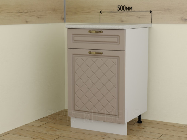 Шкаф ШН1Я50 50 см Дуб кофе, с ящиком сверху и одной створкой Шкаф ШН1Я50 50 см Дуб кофе, с ящиком сверху и одной створкой