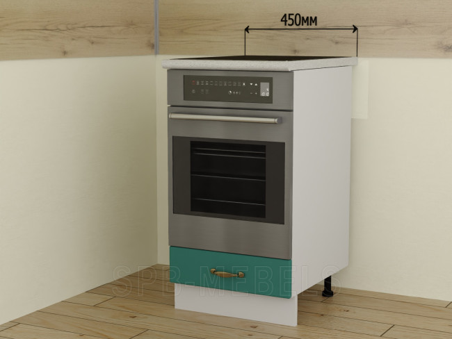 ШНД45 Дуб бирюза — модуль 45 см с нишей под духовой шкаф ШНД45 Дуб бирюза — модуль 45 см с нишей под духовой шкаф