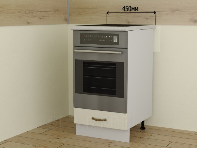 ШНД45 Дуб ваниль — нижний модуль 45 см с нишей под духовку ШНД45 Дуб ваниль — нижний модуль 45 см с нишей под духовку