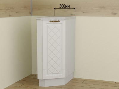 Шкаф нижний торцевой со скосом ШНТ30 | Кухня Айвори