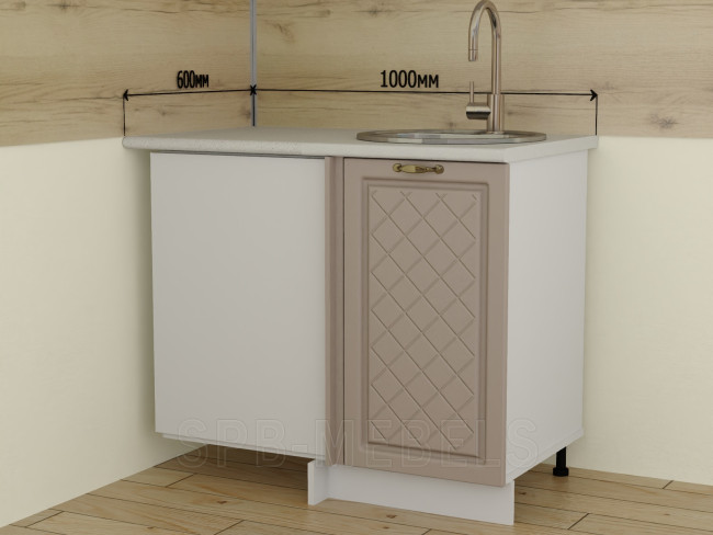 ШНУ100 100х60 см Дуб кофе, нижний угловой модуль для кухни ШНУ100 100х60 см Дуб кофе, нижний угловой модуль для кухни