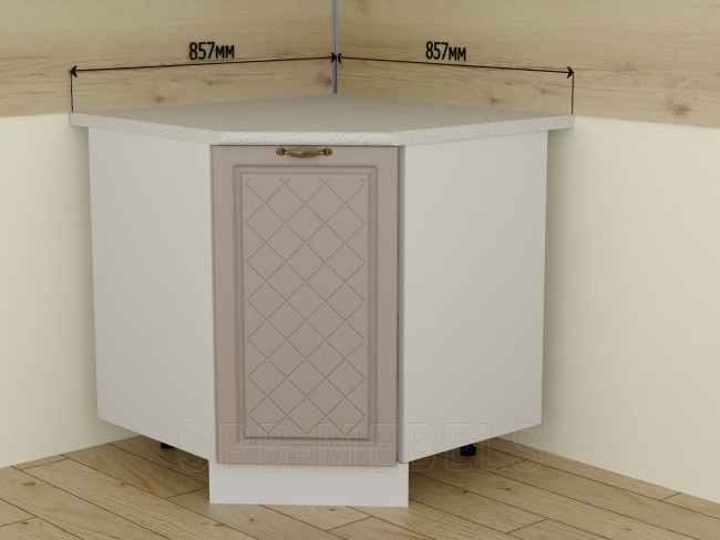 ШНУ857 857х857 мм Дуб кофе, угловой нижний модуль для кухни ШНУ857 857х857 мм Дуб кофе, угловой нижний модуль для кухни