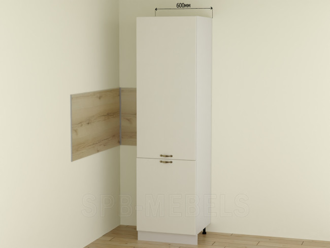 ШПД60 Дуб ваниль — пенал под встраиваемый холодильник из коллекции Айвори ШПД60 Дуб ваниль — пенал под встраиваемый холодильник из коллекции Айвори