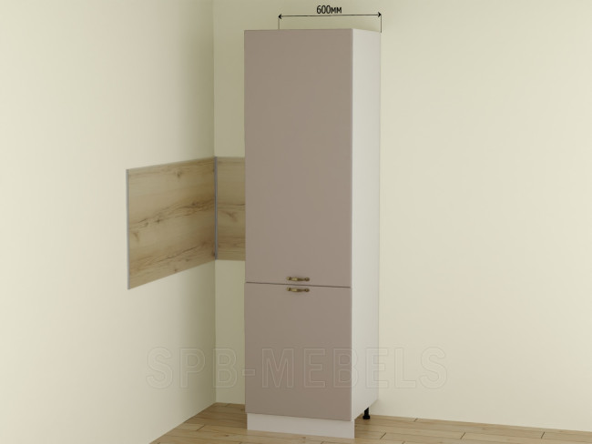 ШПД60 Дуб кофе — шкаф под холодильник для кухни Айвори ШПД60 Дуб кофе — шкаф под холодильник для кухни Айвори