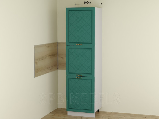 ШП603 Белое дерево — шкаф-пенал 60 см с тремя дверцами для кухни Айвори ШП603 Белое дерево — шкаф-пенал 60 см с тремя дверцами для кухни Айвори